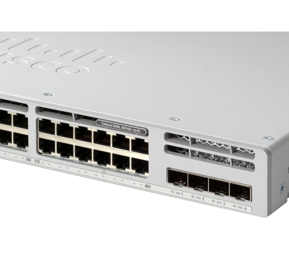 C9300L-48T-4G-E 	  Catalyst 9300 48-port fixed uplinks data only, 4X1G uplinks, Network Essentials