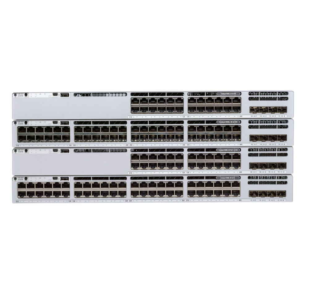 C9300-48P-E 	  Catalyst 9300 48-port modular uplinks PoE+, Network Essentials